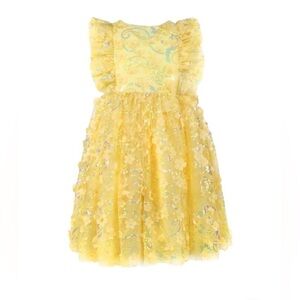 Lola + The Boys Little Miss Sunshine Yellow Dress, Sz 4, EUC